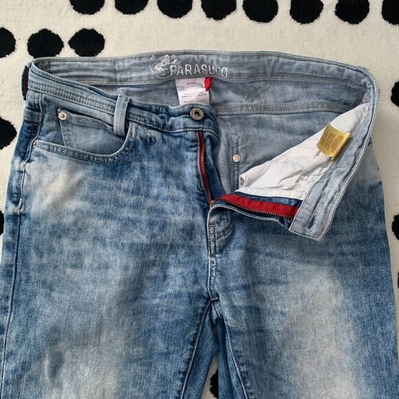 Parasuco Y2K Acid Wash Distressed Slim Straight Leg Jeans - Picture 3 of 15